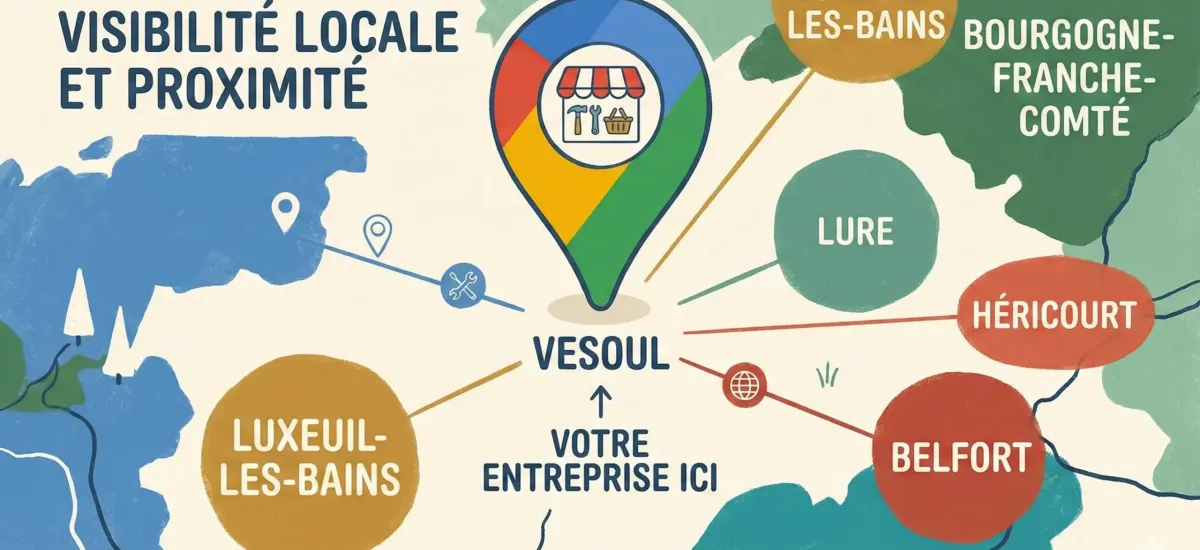 SEO local Haute-Saône : visibilité et proximité pour entreprises de Vesoul, Luxeuil, Lure et Bourgogne-Franche-Comté